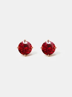 Crystal Delight Dark Red Small Stub-Ohrringe