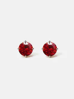 Crystal Delight Dark Red Small Stub-Ohrringe