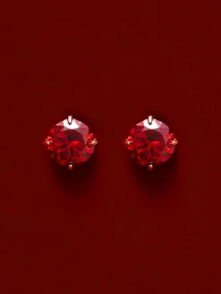 Crystal Delight Dark Red Stub-Ohrringe