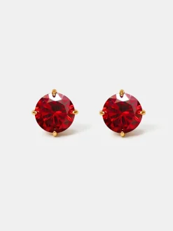 Crystal Delight Dark Red Stub-Ohrringe