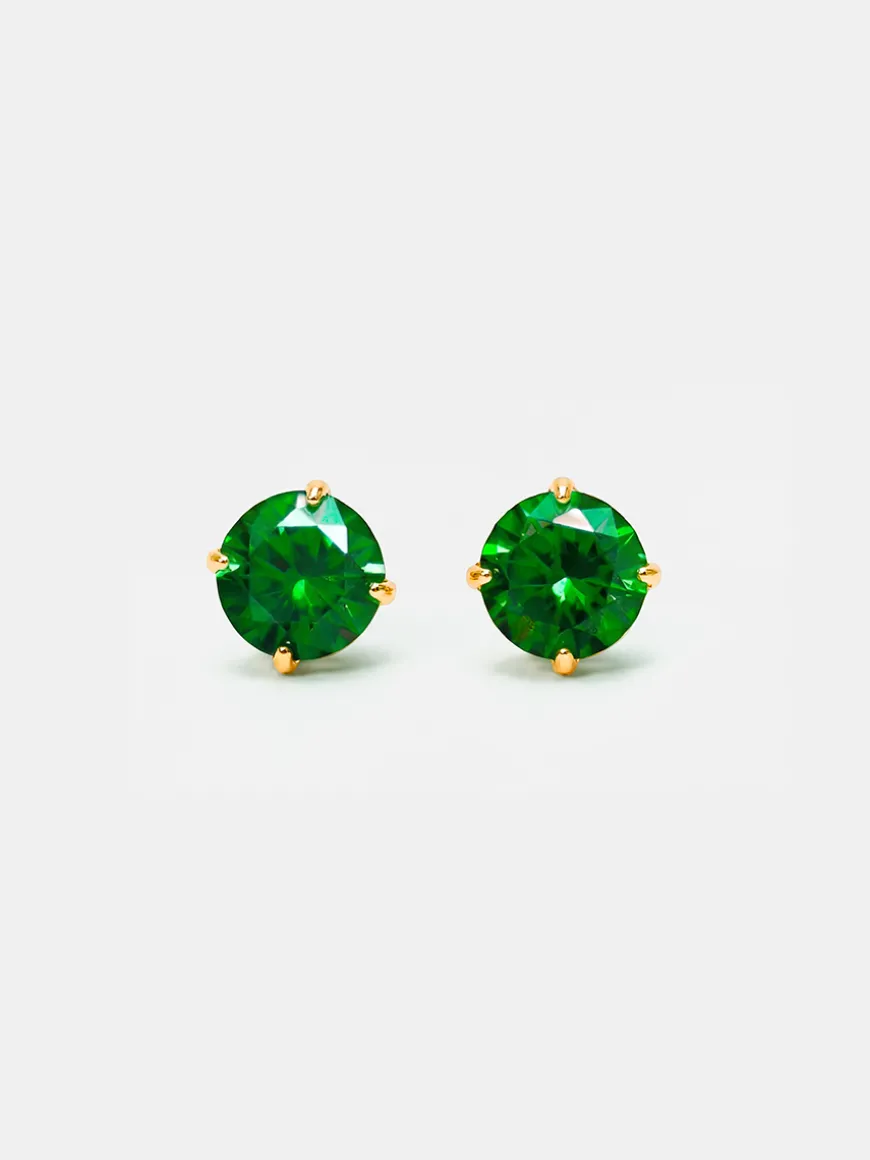 Crystal Delight Green Small Stub-Ohrringe