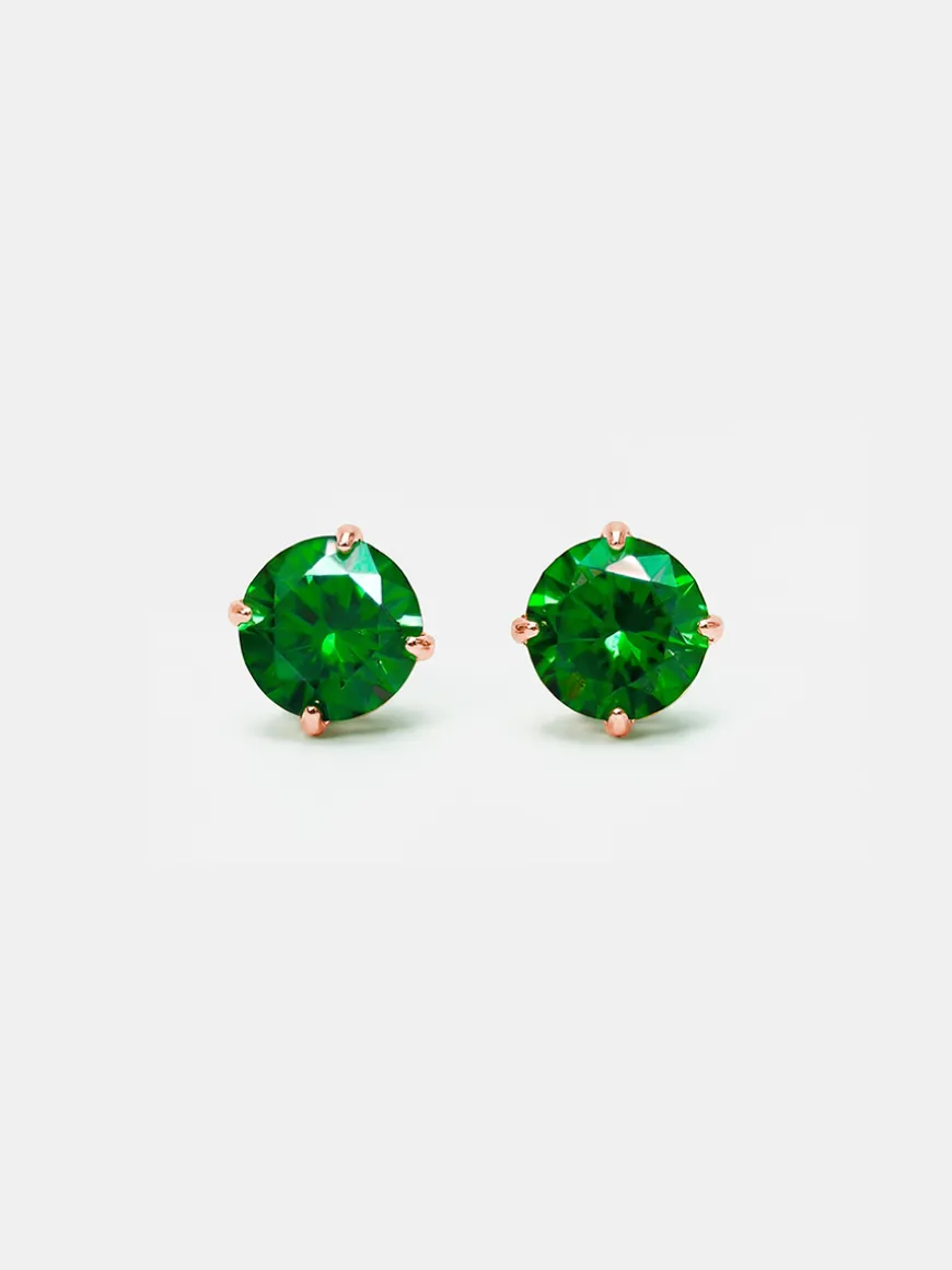 Crystal Delight Green Small Stub-Ohrringe
