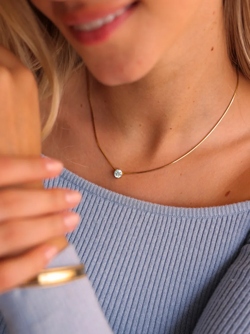 Crystal Delight Light Blue Kette