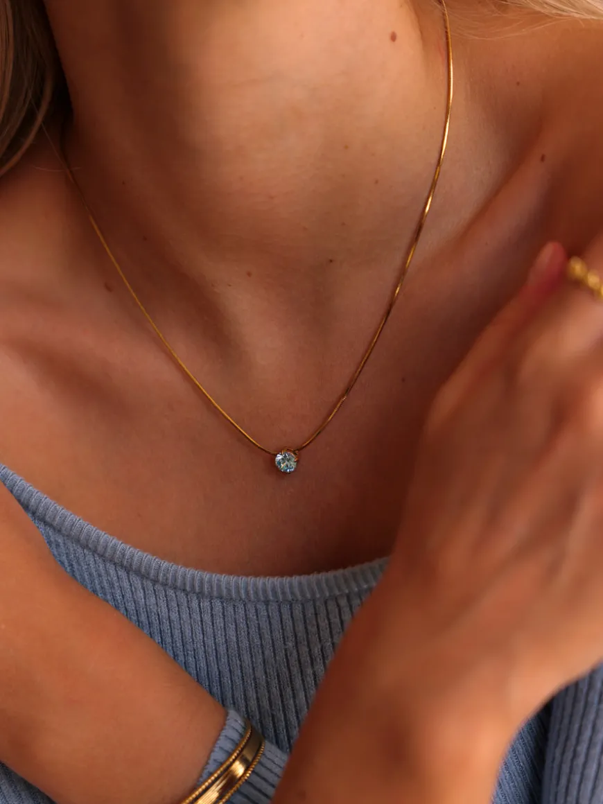 Crystal Delight Light Blue Kette