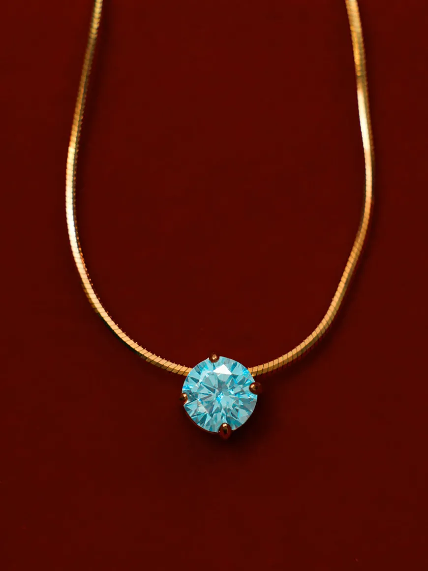 Crystal Delight Light Blue Kette