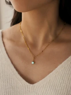 Crystal Delight Light Blue Ketten-Charm