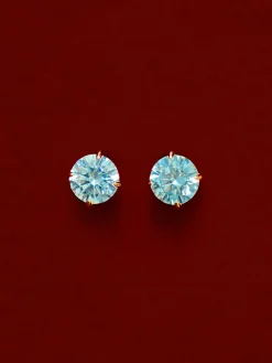 Crystal Delight Light Blue Small Stub-Ohrringe