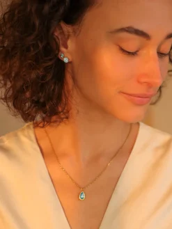 Crystal Delight Light Blue Stub-Ohrringe