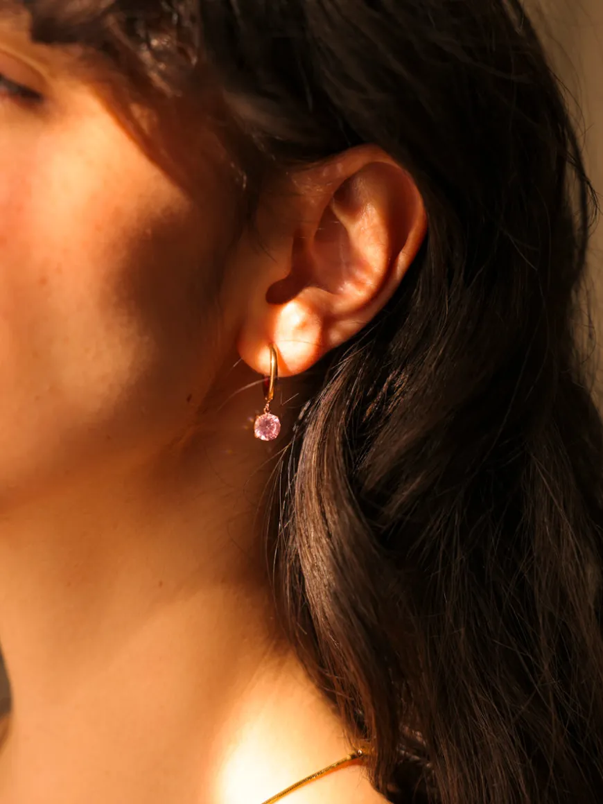 Crystal Delight Pink Ohrringe