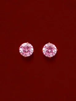 Crystal Delight Pink Small Stub-Ohrringe