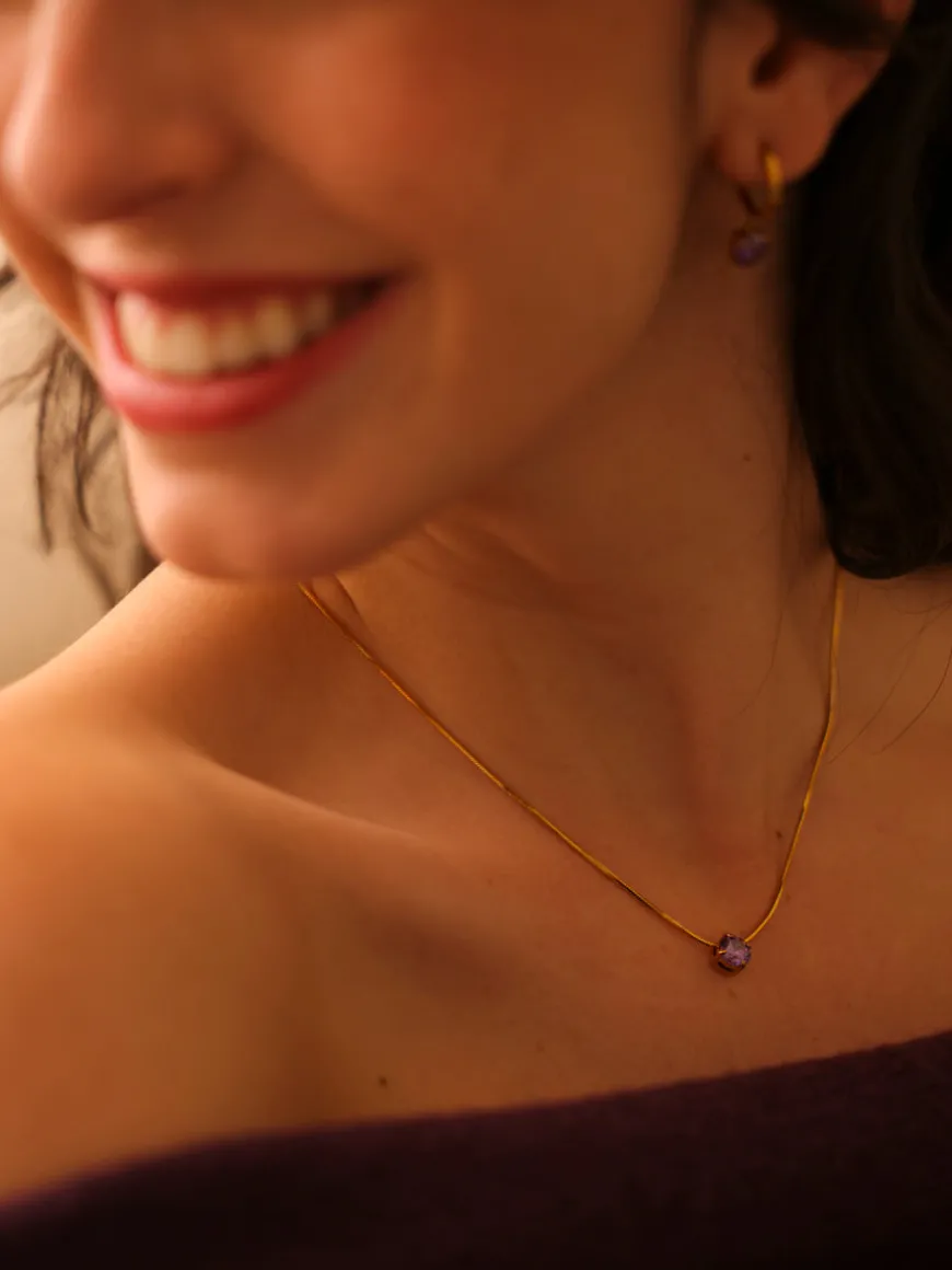 Crystal Delight Purple Kette