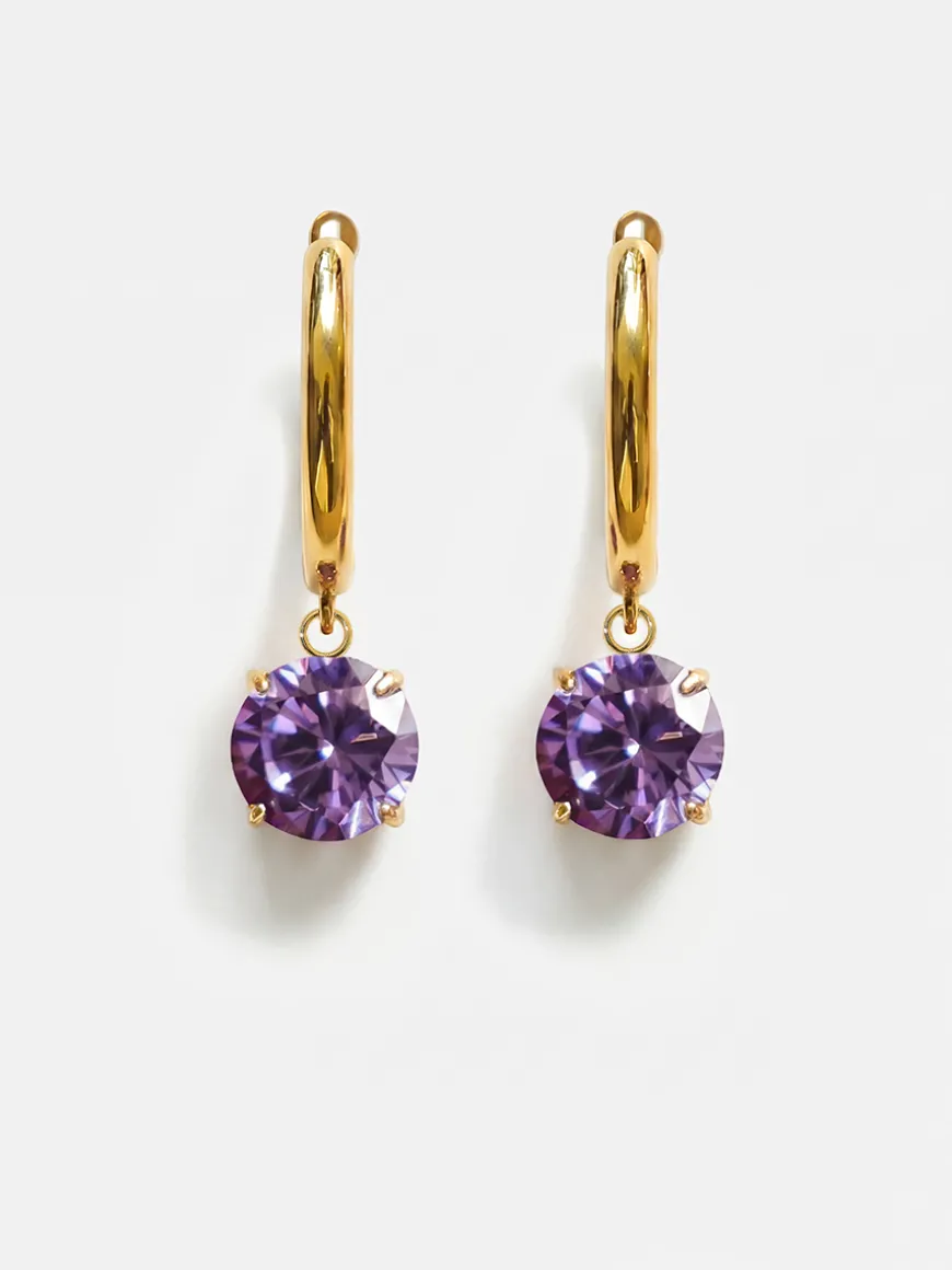 Crystal Delight Purple Ohrringe