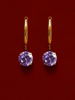 Crystal Delight Purple Ohrringe