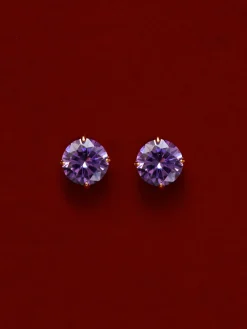 Crystal Delight Purple Small Stub-Ohrringe