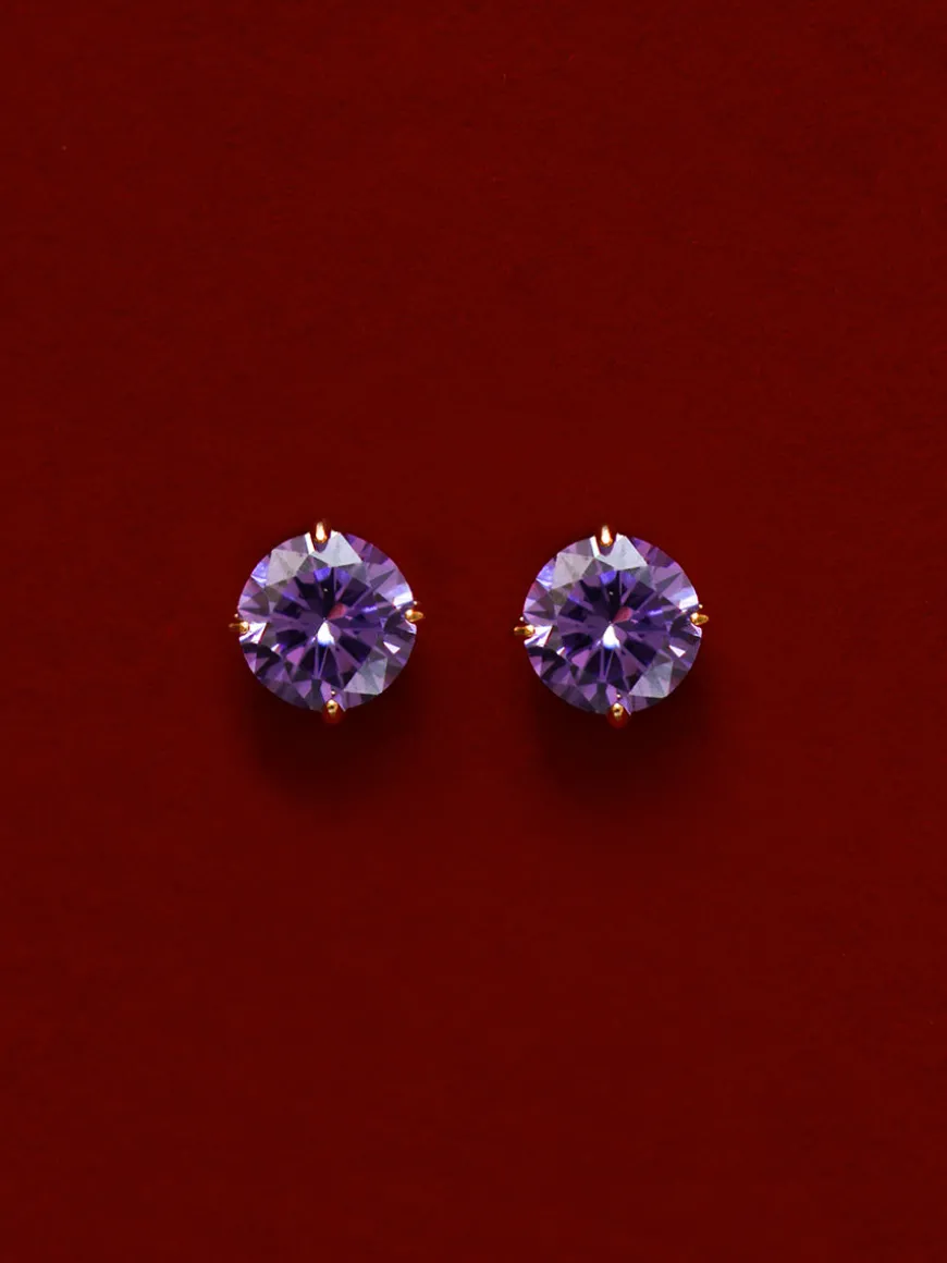 Crystal Delight Purple Small Stub-Ohrringe