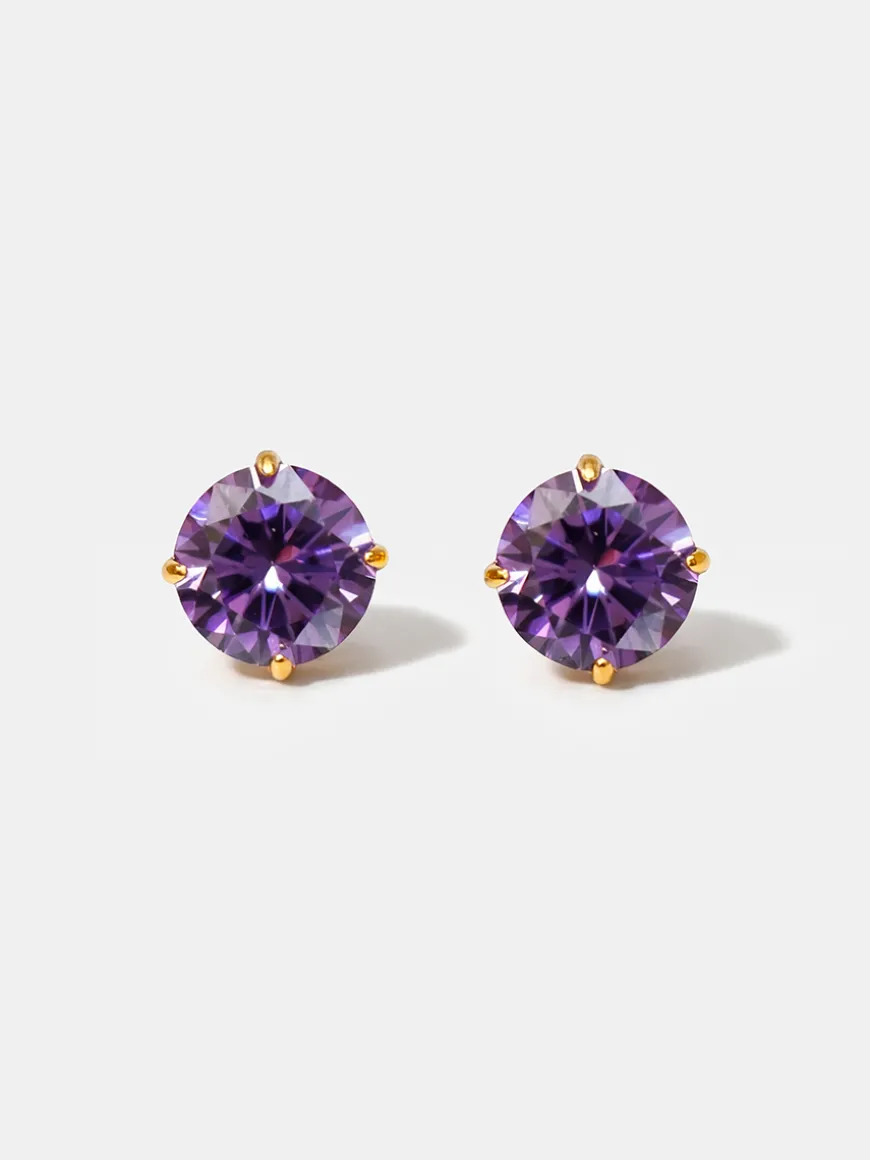 Crystal Delight Purple Stub-Ohrringe