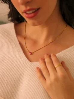 Crystal Delight Ruby Kette