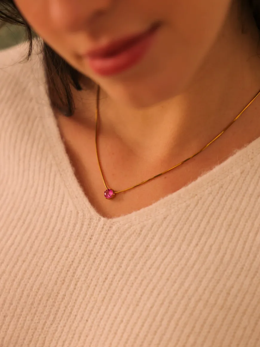 Crystal Delight Ruby Kette