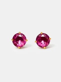 Crystal Delight Ruby Stub-Ohrringe