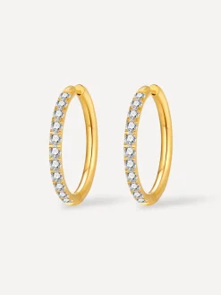 CRYSTALIZED SHINE HOOP LARGE Ohrringe