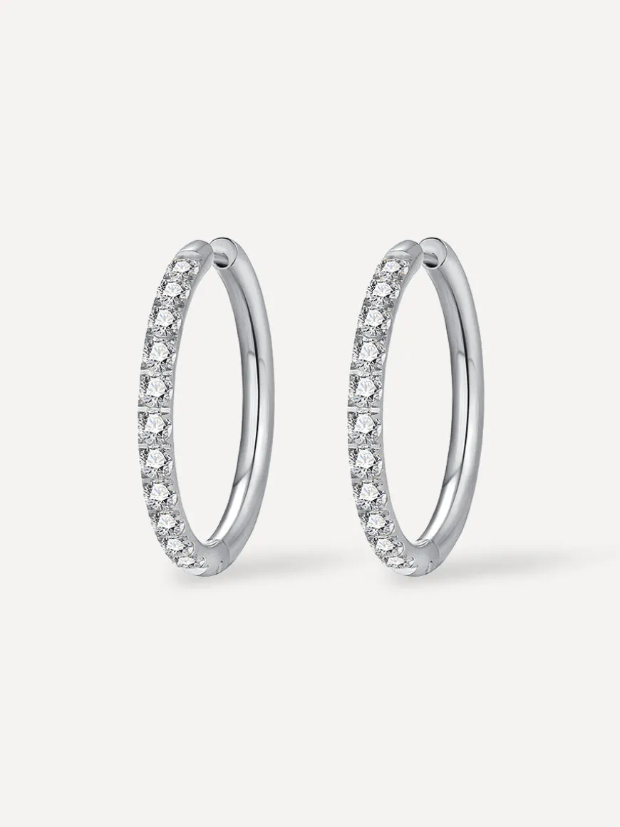 CRYSTALIZED SHINE HOOP LARGE Ohrringe