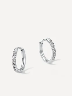 CRYSTALIZED SHINE HOOP Medium Ohrringe