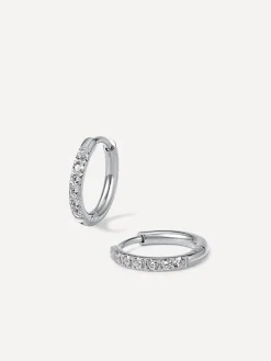 CRYSTALIZED SHINE HOOP Medium Ohrringe