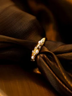 Crystal Pearl Ring