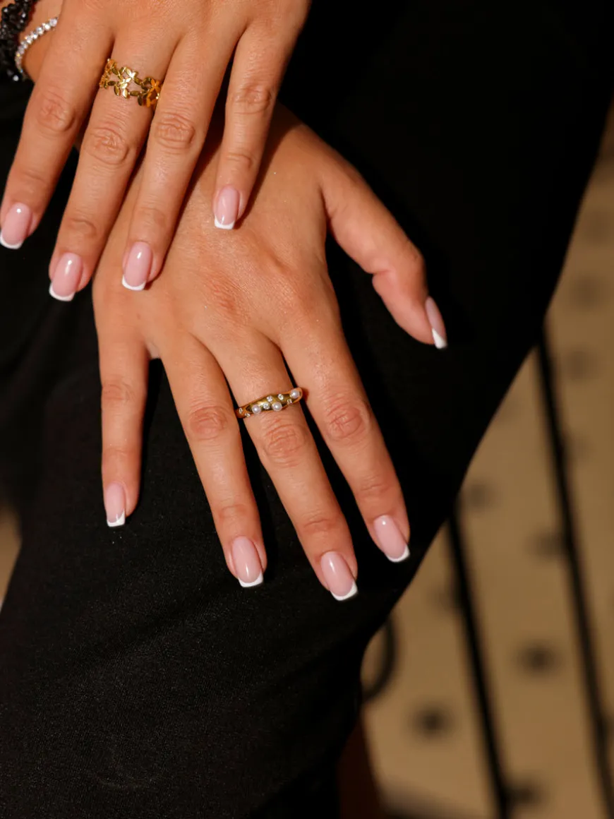 Crystal Pearl Ring