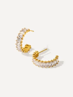 Cubic Crescent Ohrringe