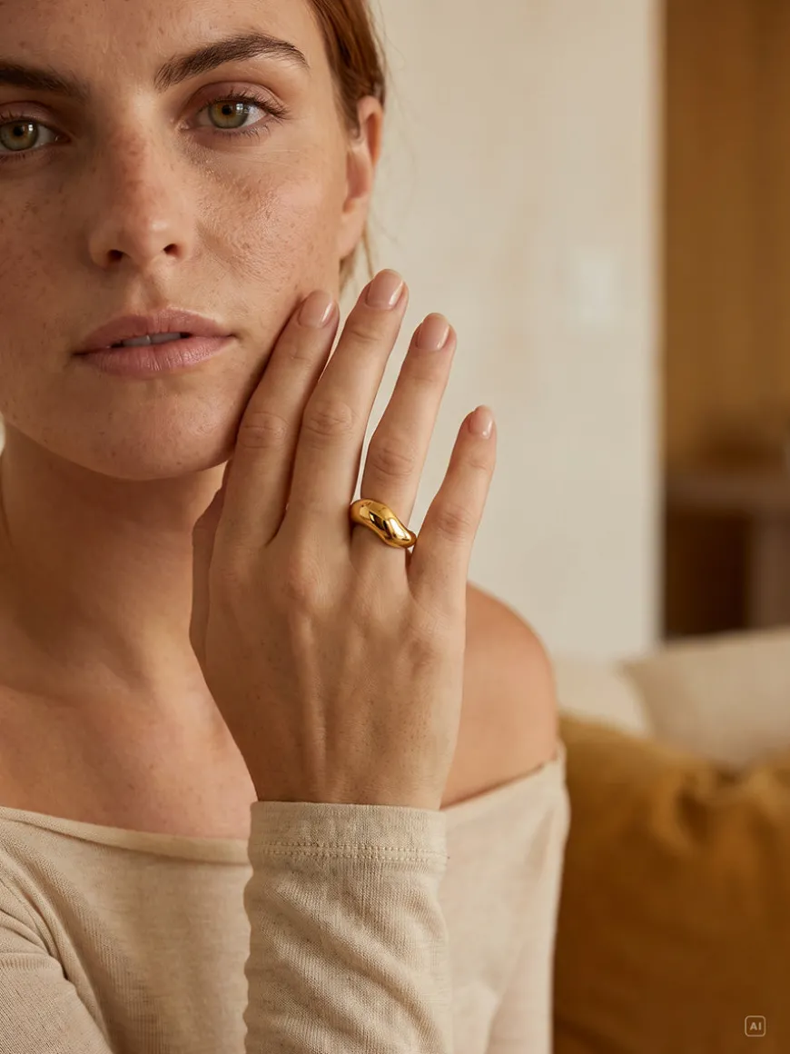 Curved Aesthetic Ring