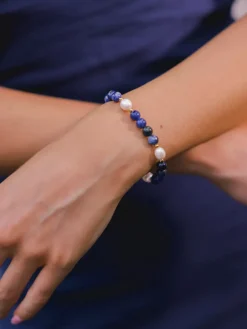 Dawn Pearl Dark Blue ARMBAND