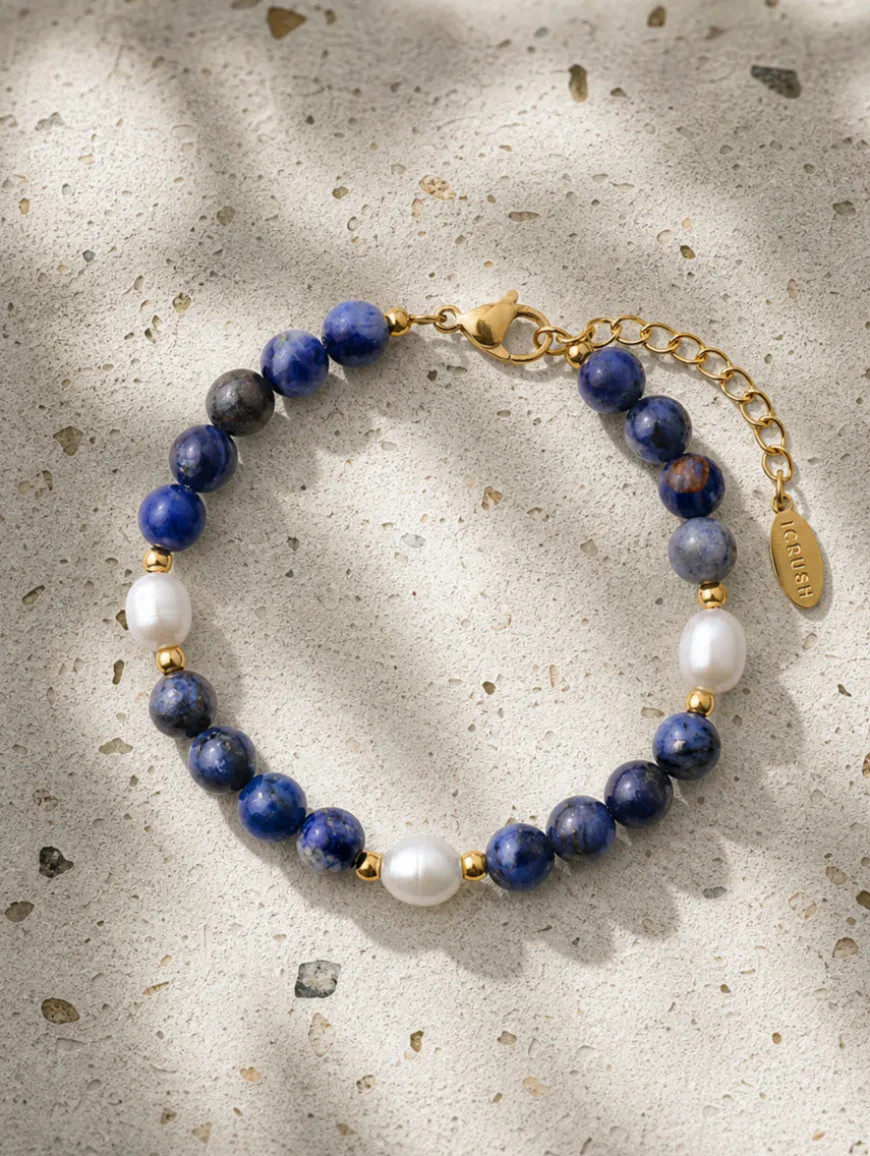 Dawn Pearl Dark Blue ARMBAND