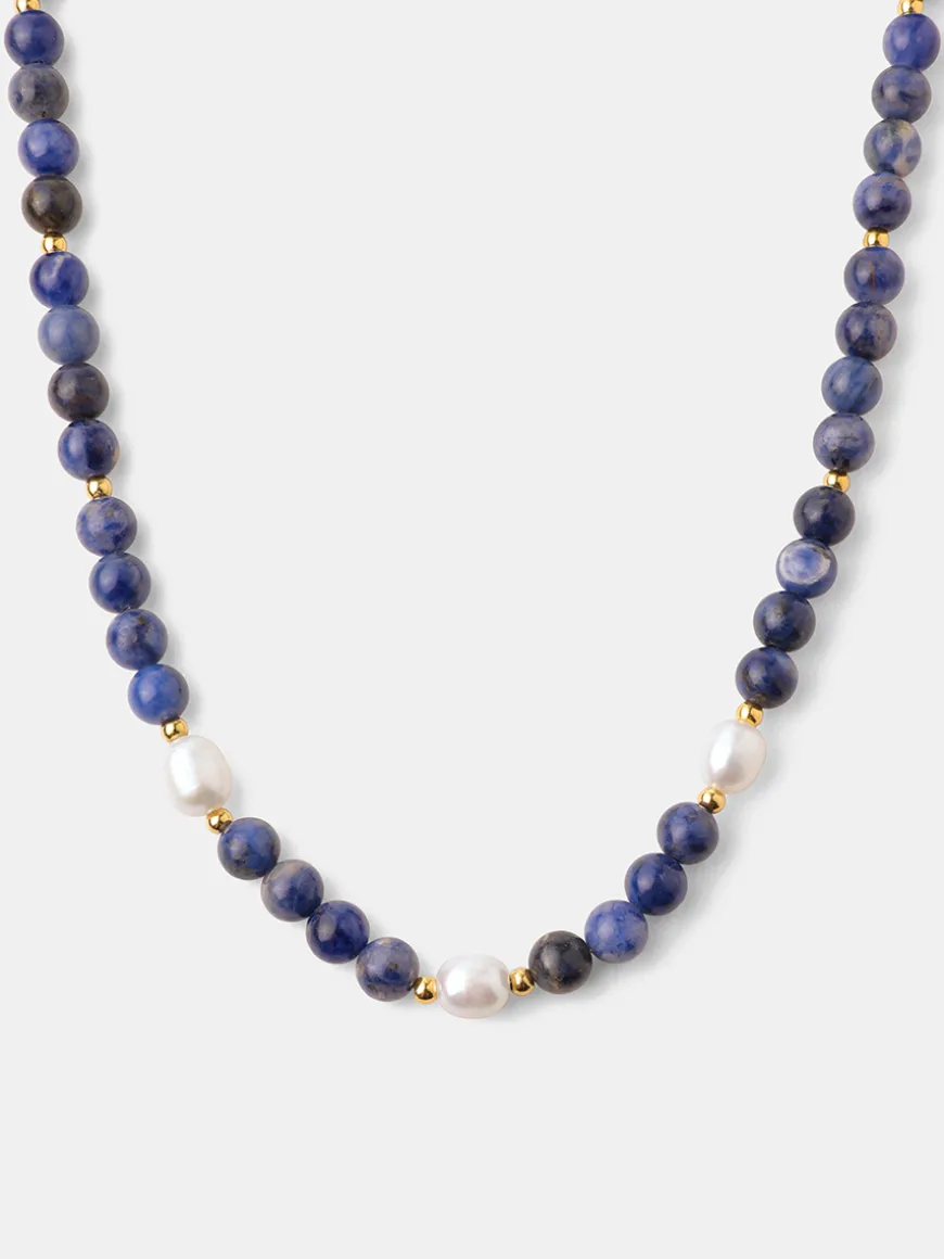 Dawn Pearl Dark Blue Kette