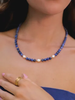 Dawn Pearl Dark Blue Kette