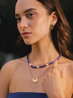 Dawn Pearl Dark Blue Kette