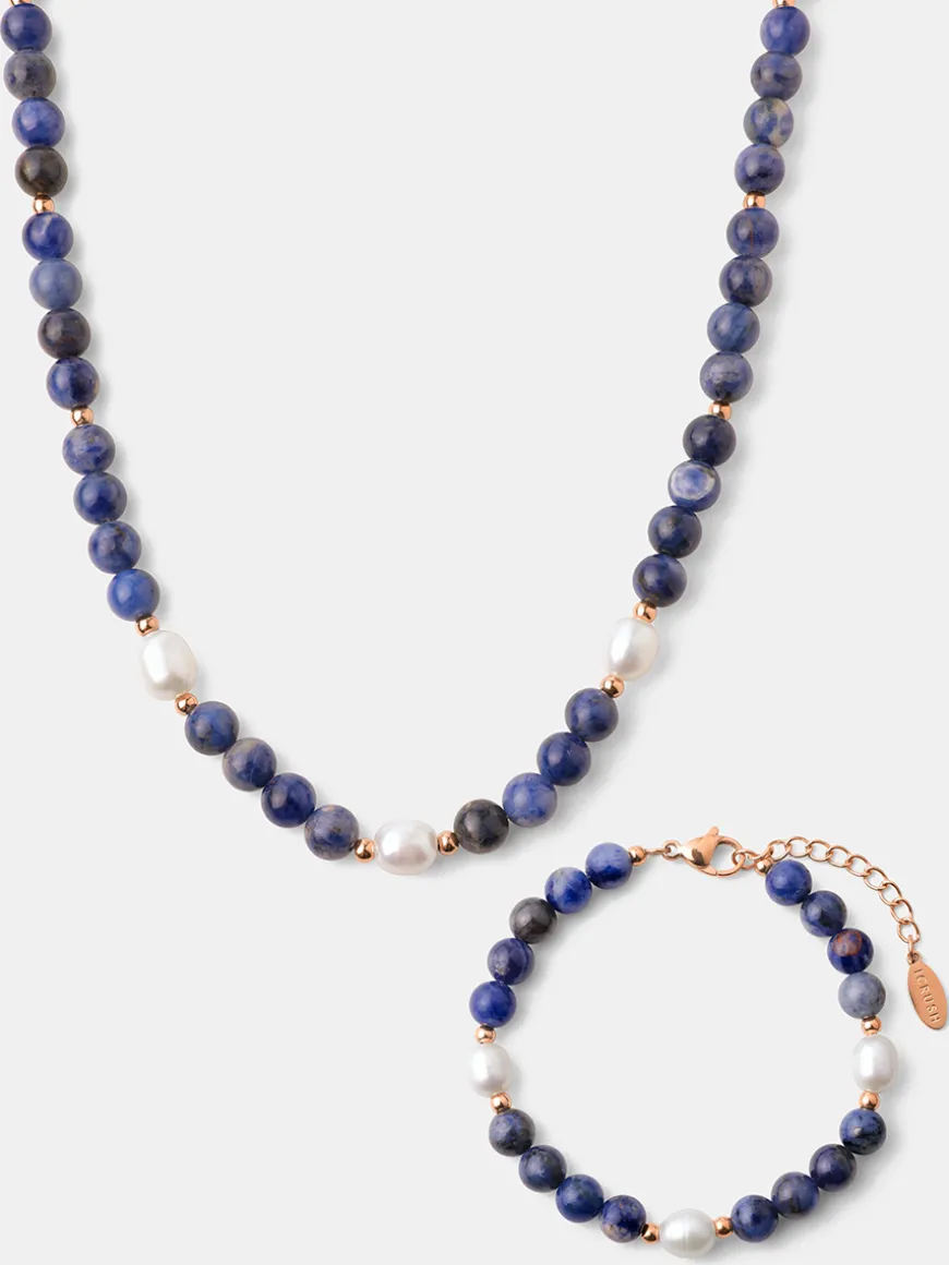 Dawn Pearl Dark Blue Set