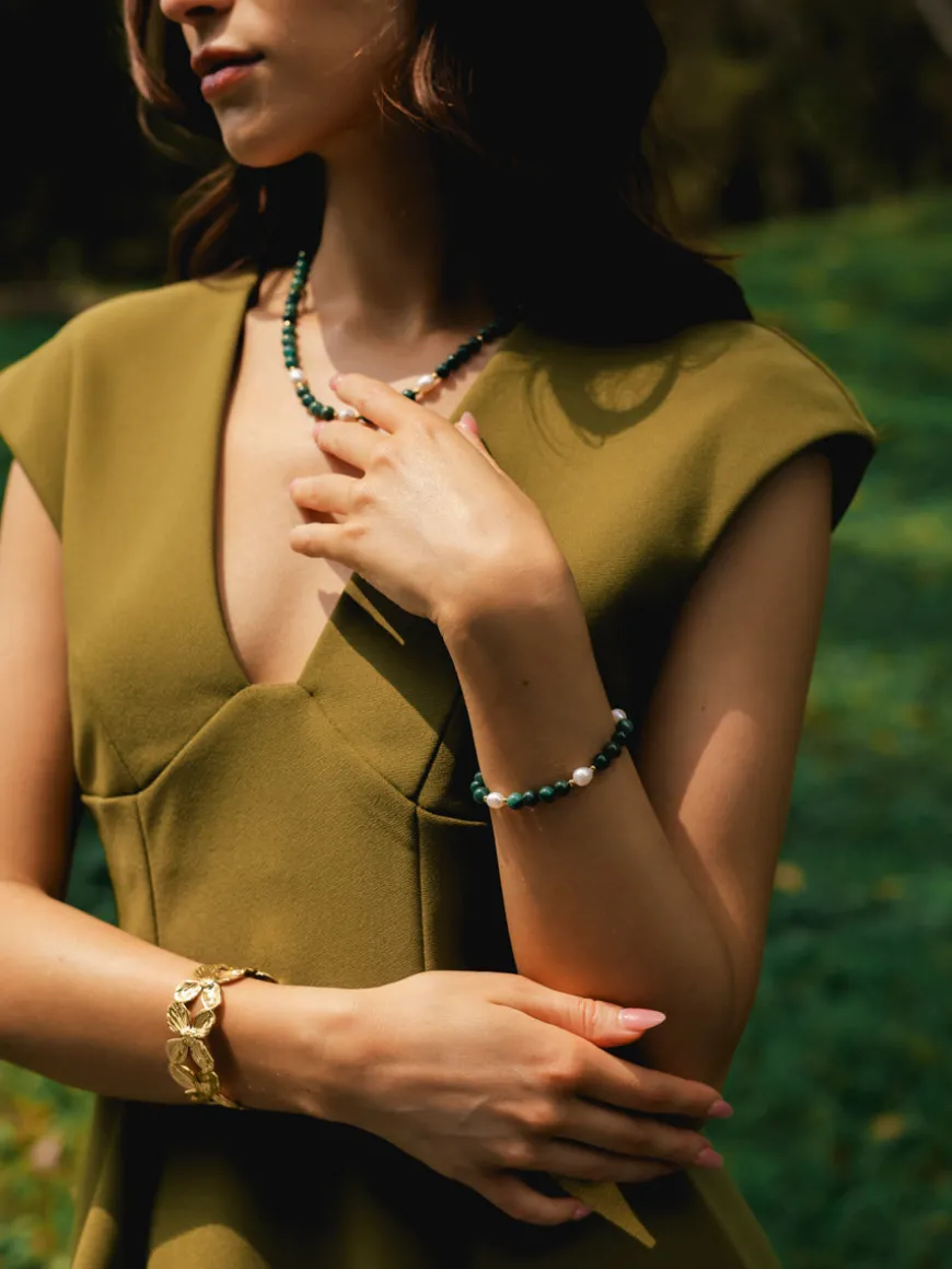 Dawn Pearl Green ARMBAND
