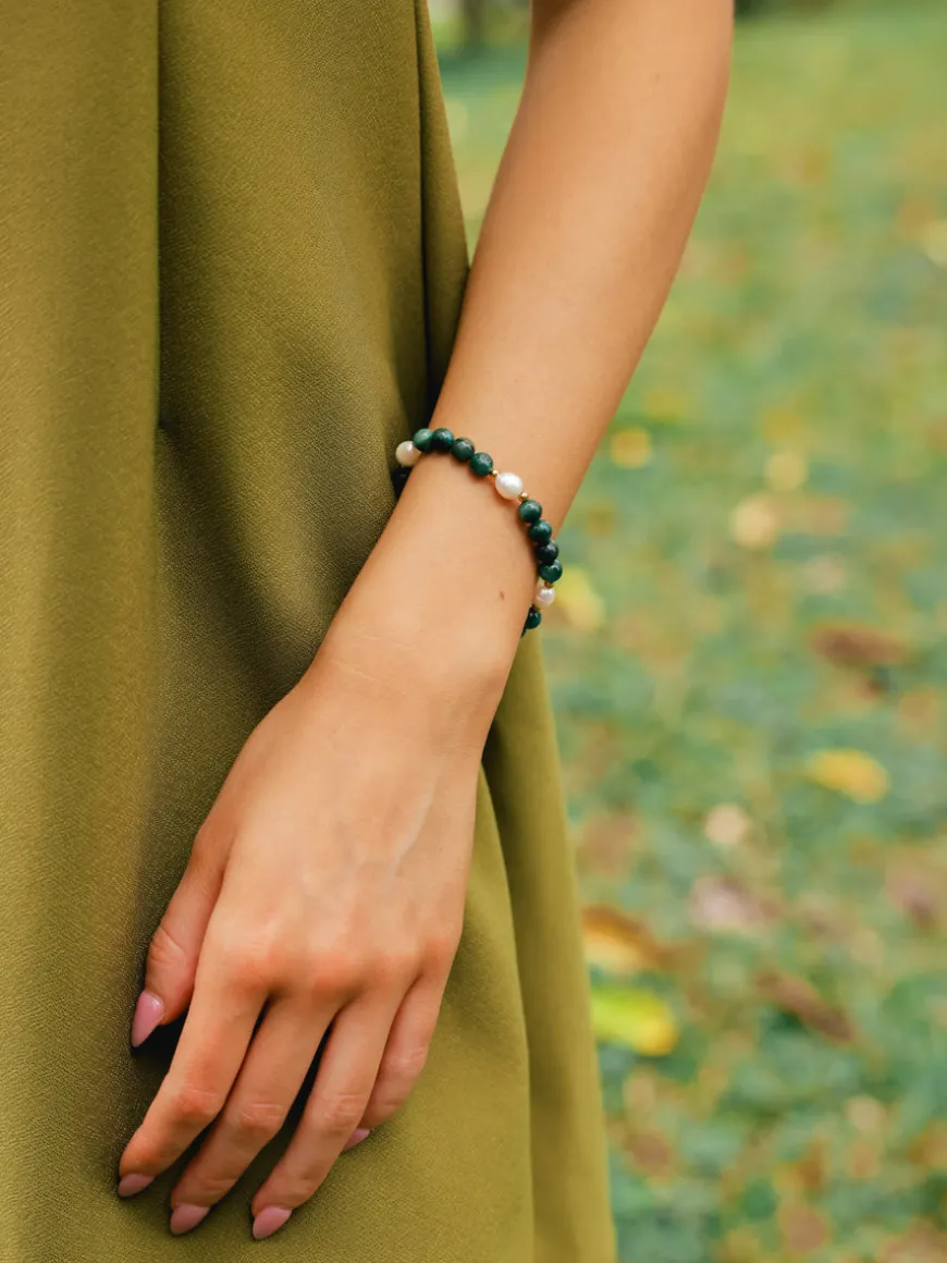 Dawn Pearl Green ARMBAND