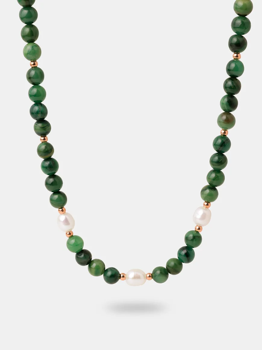 Dawn Pearl Green Kette
