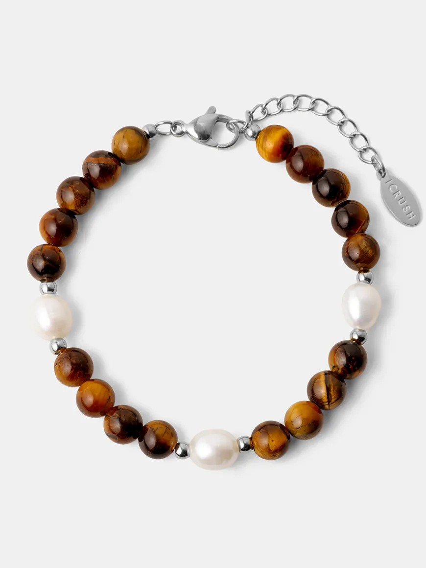Dawn Pearl Tiger's Eye ARMBAND
