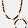 Dawn Pearl Tiger's Eye Set