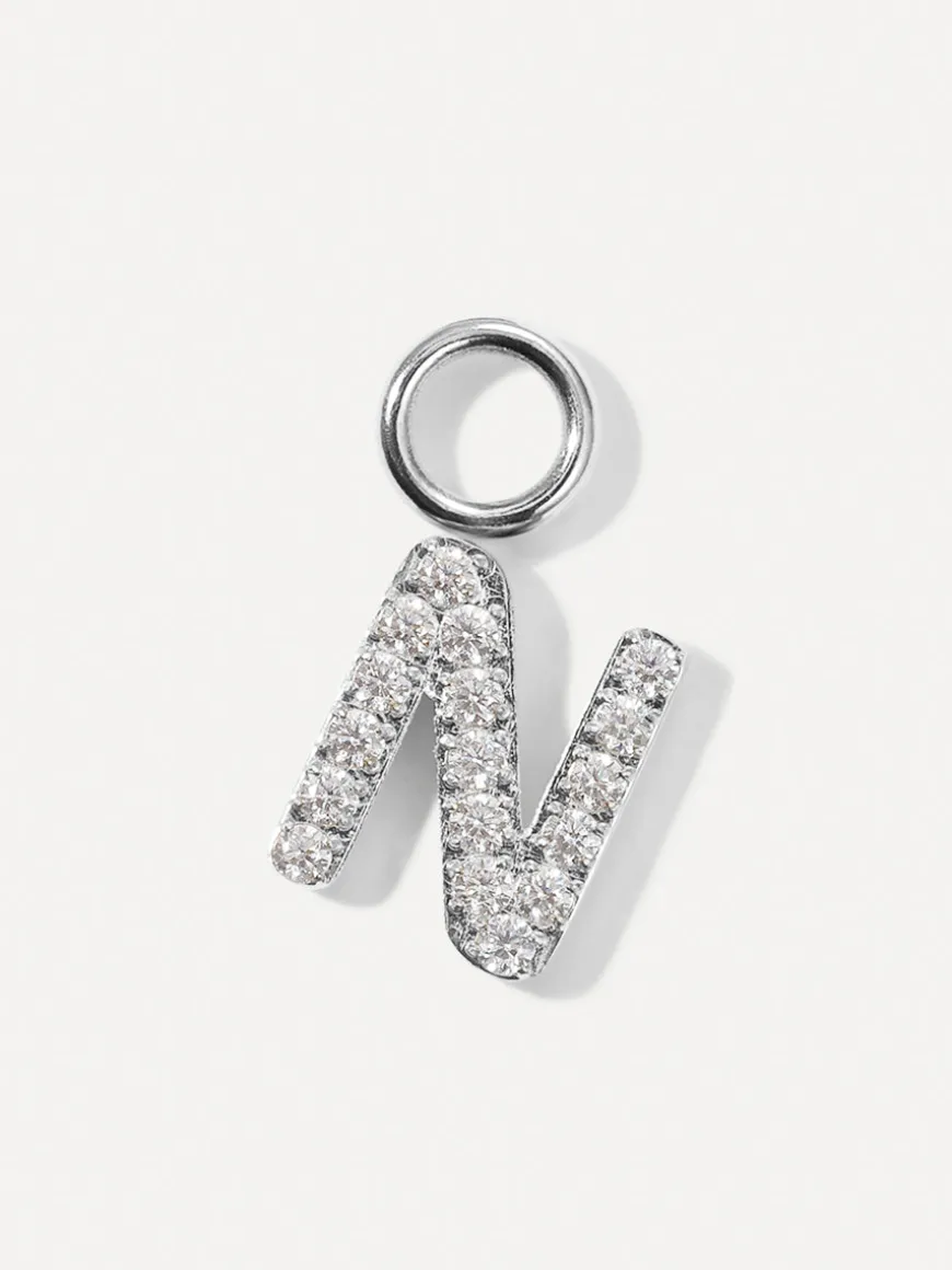 Dazzling Letter Ohrring-Charms