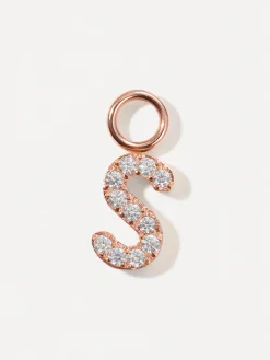 Dazzling Letter Ohrring-Charms