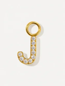 Dazzling Letter Ohrring-Charms