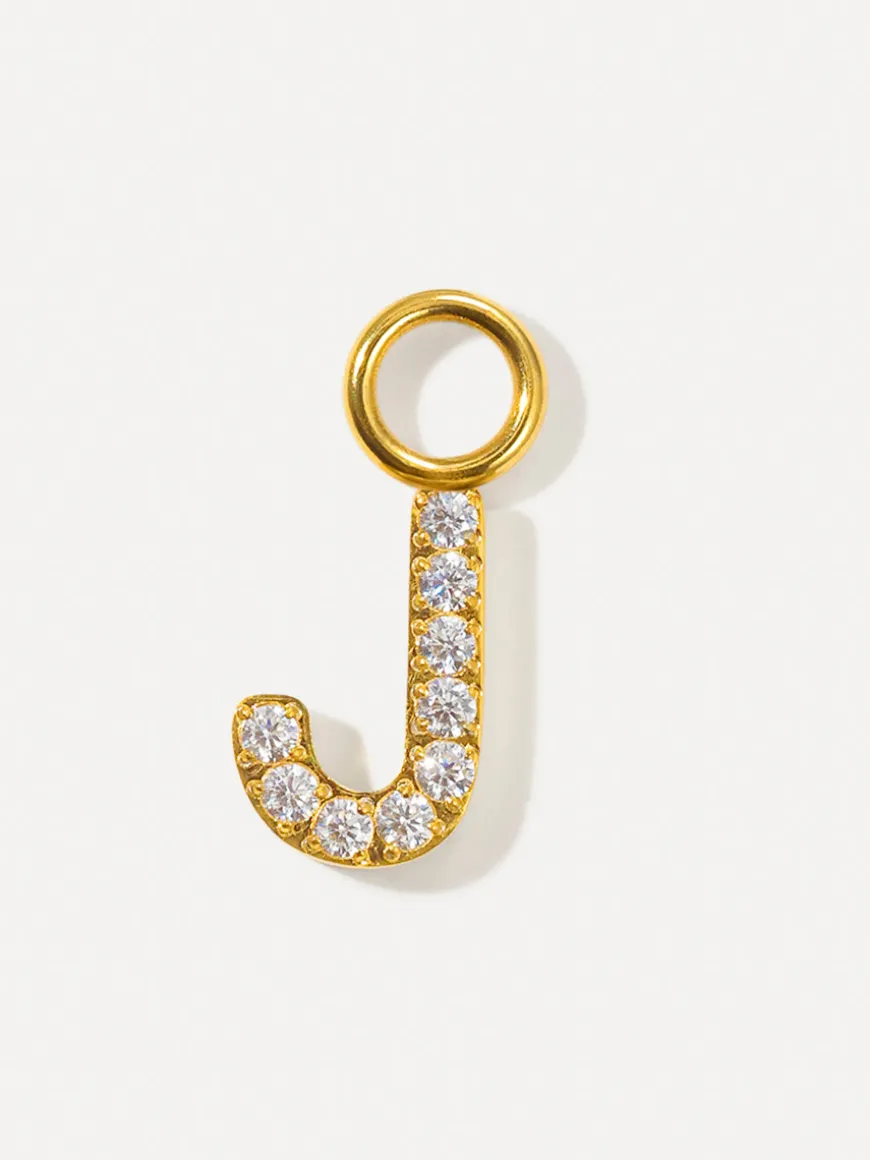Dazzling Letter Ohrring-Charms