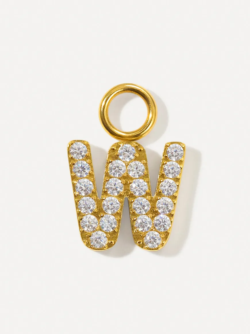 Dazzling Letter Ohrring-Charms