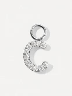Dazzling Letter Ohrring-Charms