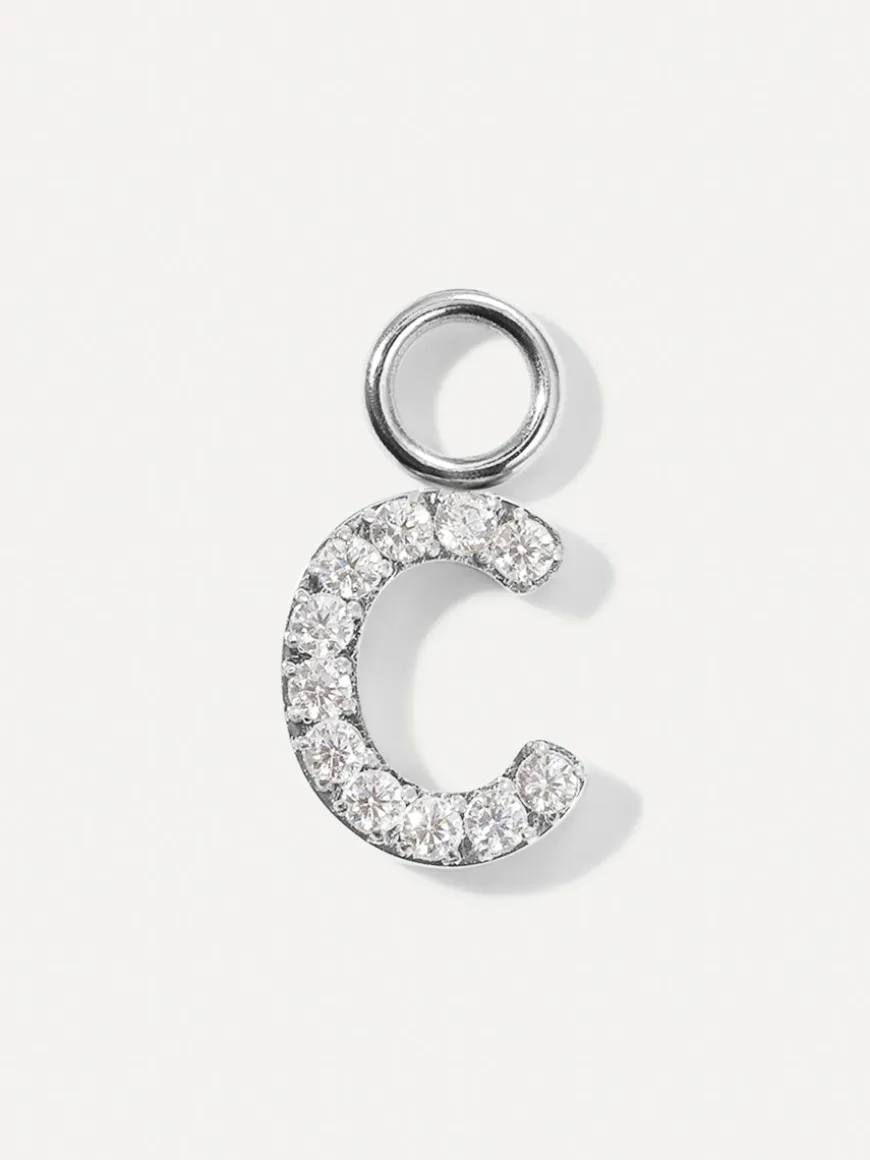 Dazzling Letter Ohrring-Charms