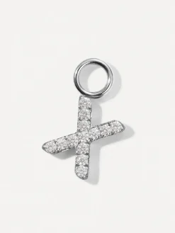 Dazzling Letter Ohrring-Charms